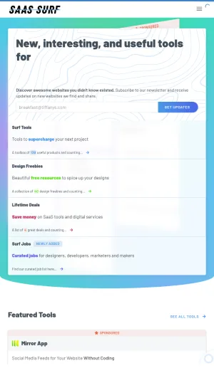 SaaS Deals, Design Resources, and Creator Jobs screenshot