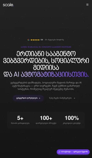 Scale Web Development and Digital Marketing Agency screenshot