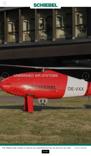 Schiebel Group Unmanned Air Systems and Mine Detection screenshot