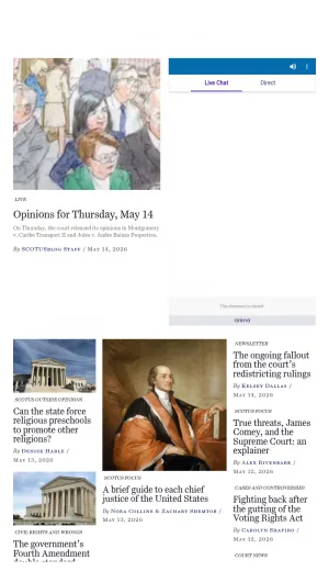SCOTUSblog screenshot
