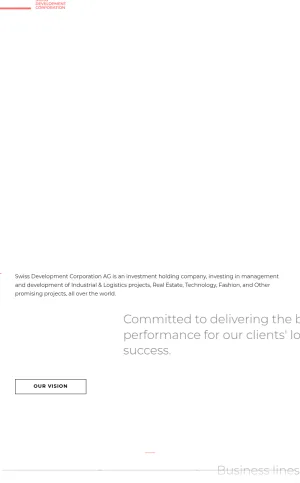 Swiss Development Corporation AG screenshot