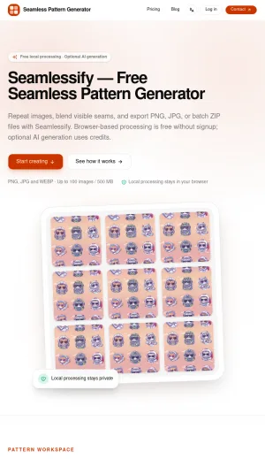 Seamless Pattern Generator and Image Tiling Tool screenshot