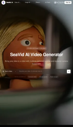 SeaVid AI Video and Image Creation Studio screenshot