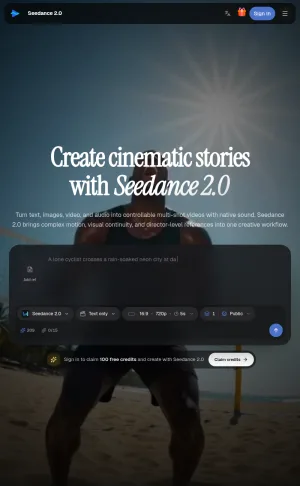 Seedance 2.0 AI Video Generator screenshot
