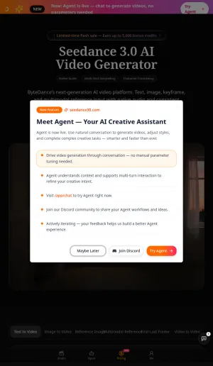 Seedance 3.0 AI Multi Shot Video Generator screenshot