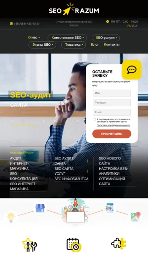 SEO-Razum SEO Agency for Website Promotion screenshot