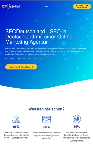 SEODeutschland - SEO and Online Marketing Agency in Germany screenshot