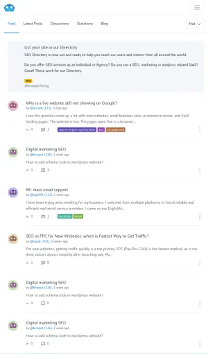 SEO Forum for Search Optimization and Digital Marketing screenshot