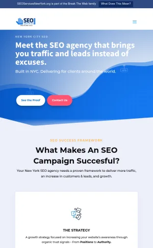 SEO Services New York City Agency for Content Marketing screenshot