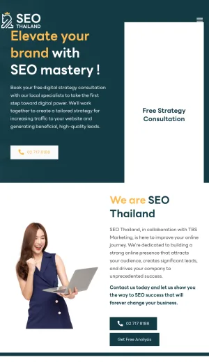 SEO Thailand Bangkok SEO and SEM Agency screenshot