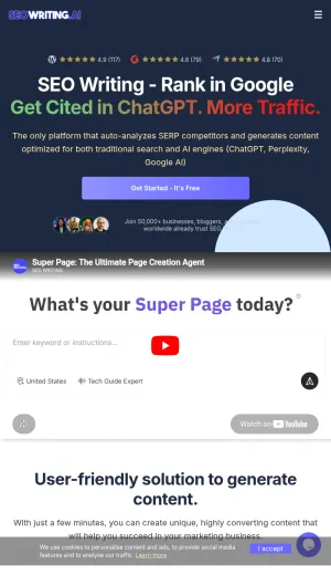 AI SEO Article and Blog Post Writer screenshot