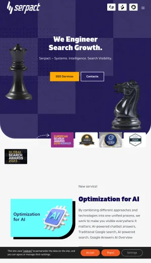 Serpact SEO Agency for Search Growth screenshot