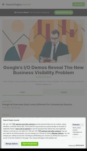Search Engine Journal SEO and Search Marketing News screenshot