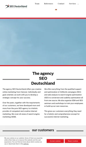 SEO Deutschland Marketing and Search Engine Optimization Agency screenshot