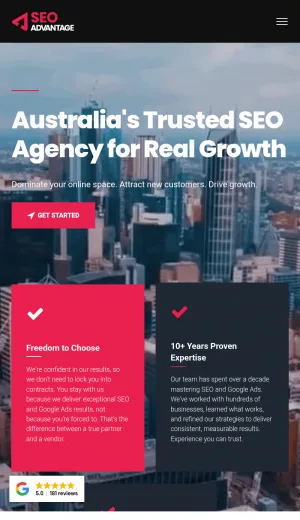 SEO Advantage Digital Marketing Agency screenshot