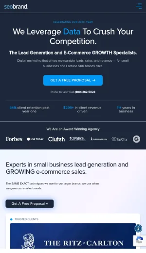 SEO Brand Digital Marketing Agency screenshot