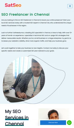 Sathees Kumar SEO Freelancer in Chennai screenshot
