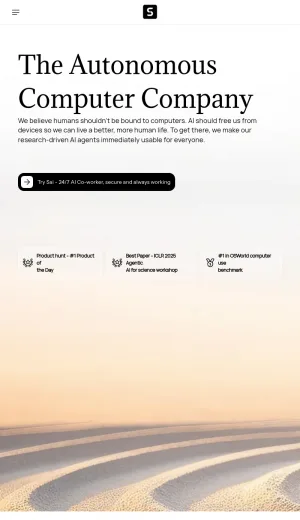 Simular AI Agents for Computer Task Automation screenshot