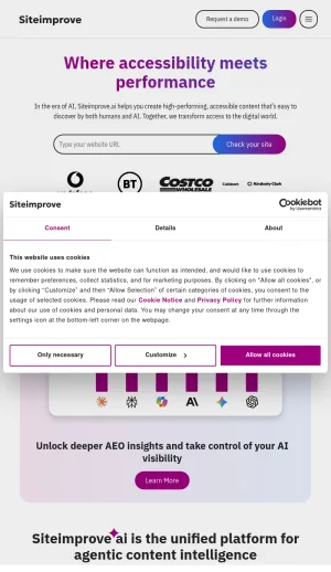 Siteimprove Digital Experience Optimization Software screenshot