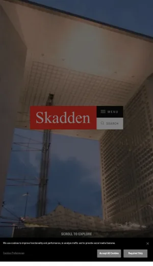 Skadden, Arps, Slate, Meagher & Flom LLP screenshot