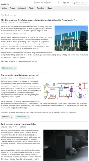 Slo-Tech Technology News and Community Forum screenshot