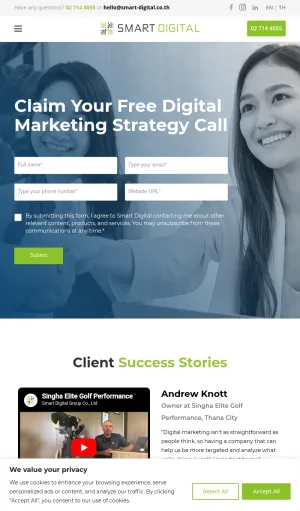Smart Digital Bangkok SEO and Digital Marketing Agency screenshot