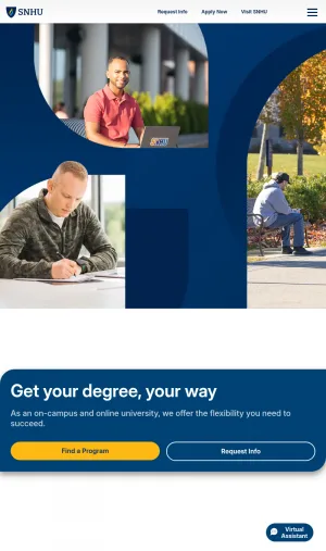 Southern New Hampshire University Online and Campus Degrees screenshot
