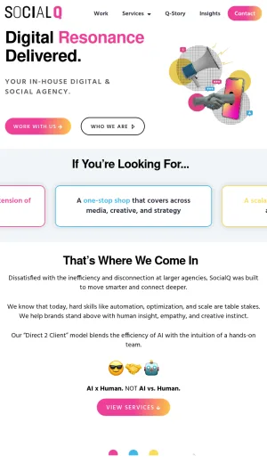 Social Q Digital Marketing and Creative Agency screenshot