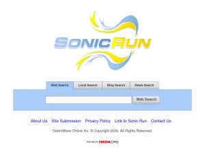 Sonic Run Search Engine screenshot