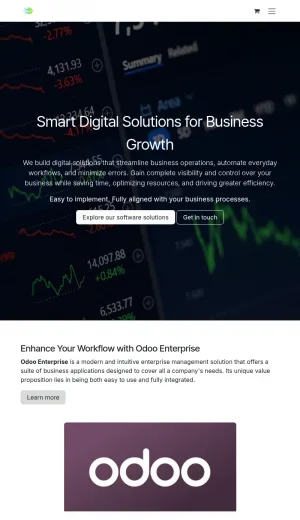 SoftArt Odoo ERP Implementation and IT Consulting screenshot