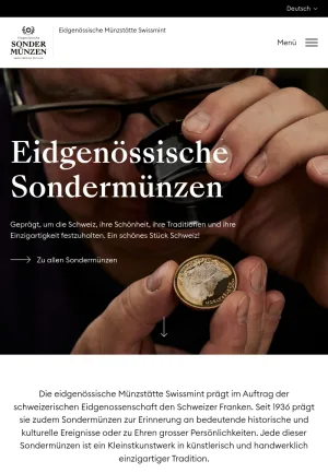 Swissmint Special Coins and Commemorative Coin Issues screenshot