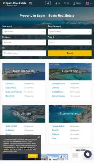 Spain Property for Sale Marketplace screenshot