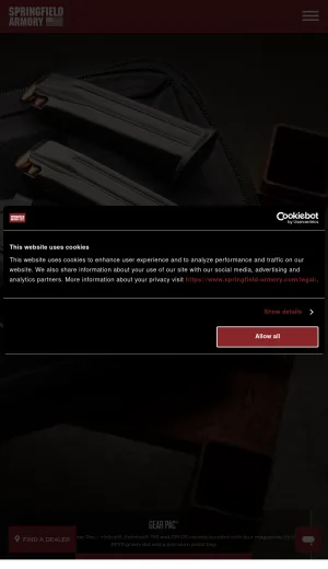 Springfield Armory Firearms and Accessories screenshot