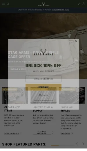 Stag Arms Firearms, Parts, Gear, and Accessories screenshot