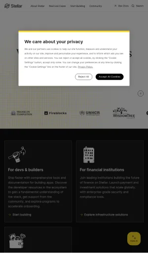 Stellar Blockchain Network for Payments and Asset Tokenization screenshot