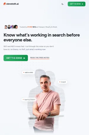 Steve Toth AI Search and SEO Strategy screenshot