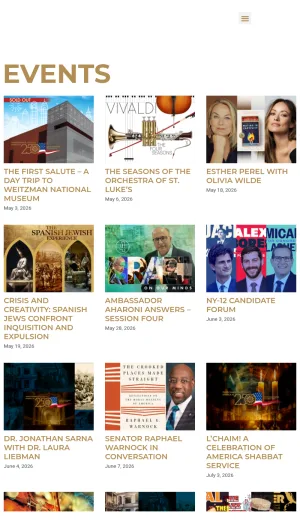 Temple Emanu-El Streicker Cultural Center screenshot