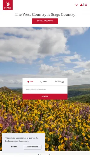 Stags Estate Agents and Property Services in the West Country screenshot