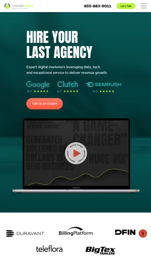 Straight North Digital Marketing Agency screenshot