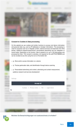 Southeastern Switzerland Regional News screenshot