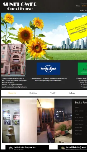 Sunflower Guest House in Park Street, Kolkata screenshot
