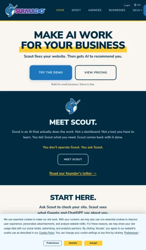 Surmado AI Marketing and Website Visibility for Small Businesses screenshot