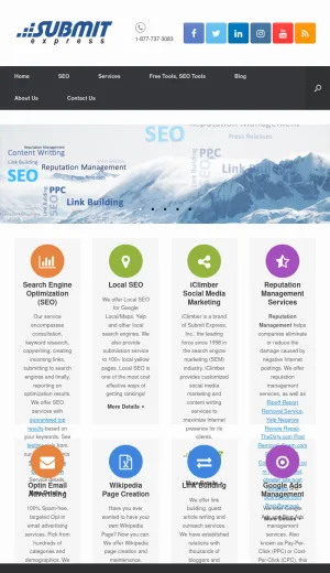 Submit Express SEO and Digital Marketing Services screenshot