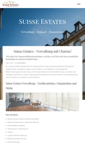Suisse Estate Real Estate Services screenshot
