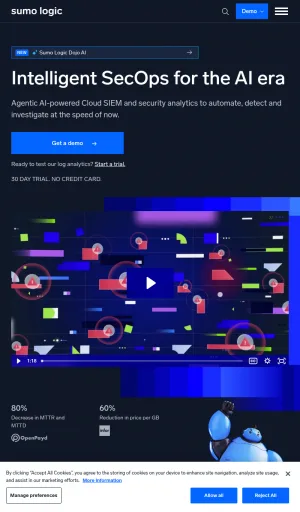 Sumo Logic Cloud Security and Observability Platform screenshot