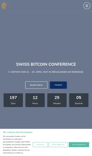 Swiss Bitcoin Conference in Kreuzlingen screenshot