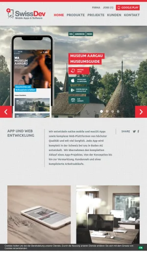 Swiss Development GmbH Custom Mobile App and Web Platform Development screenshot