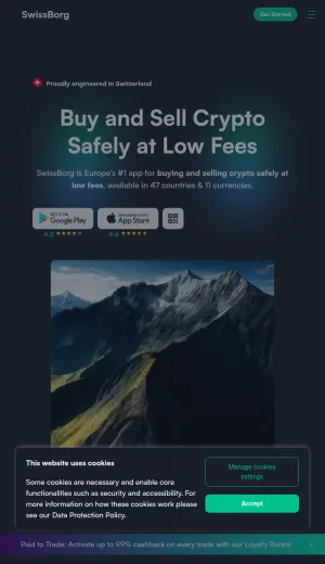 SwissBorg Crypto Trading and Wealth App screenshot