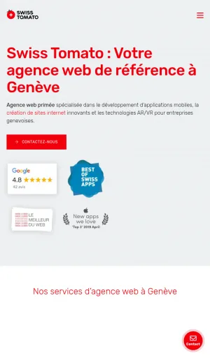 Swiss Tomato Web Agency in Geneva screenshot