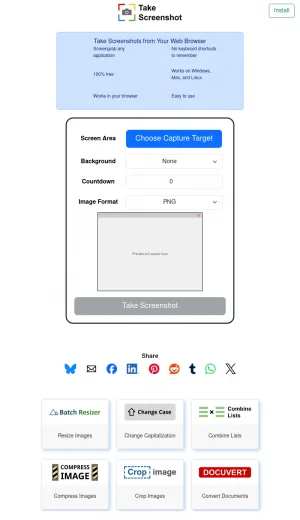Take Screenshot Online Browser Screenshot Tool screenshot